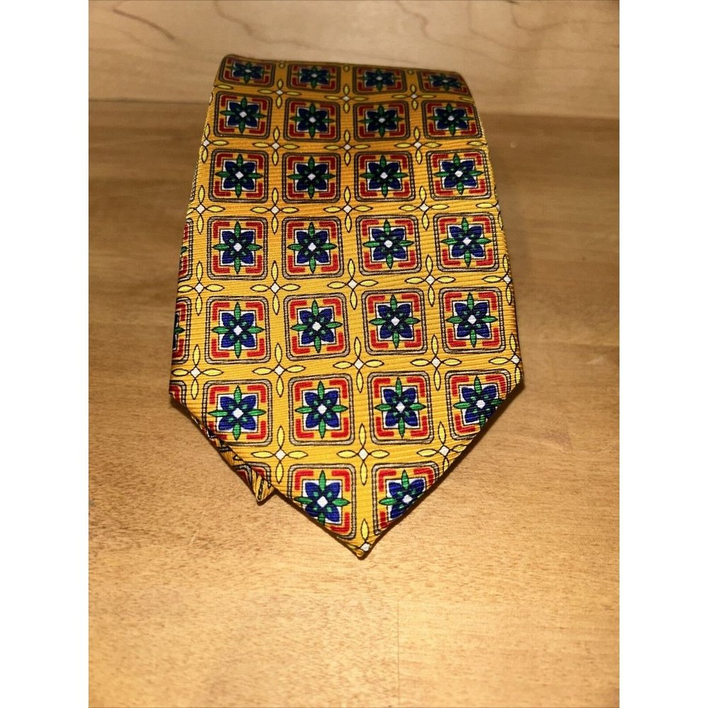 Cape Cod Neckwear Men's 55”x3" Vibrant Multi Color Silk Tie